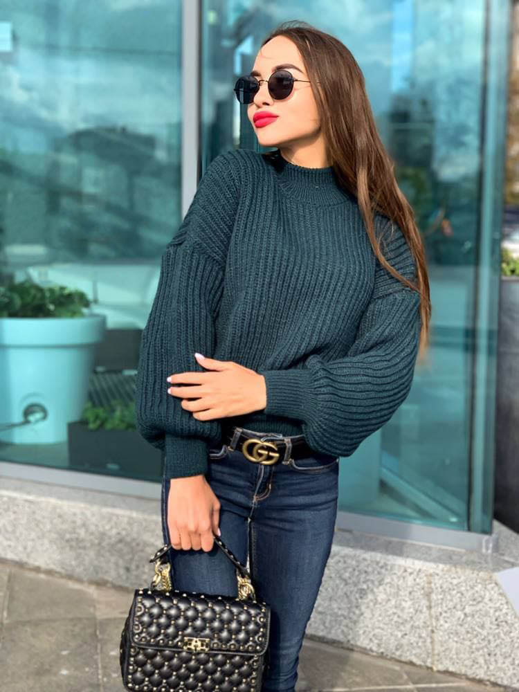 

Fashions • Свитер женский оверсайз Лина Fashions 42-46 бутылка (859)