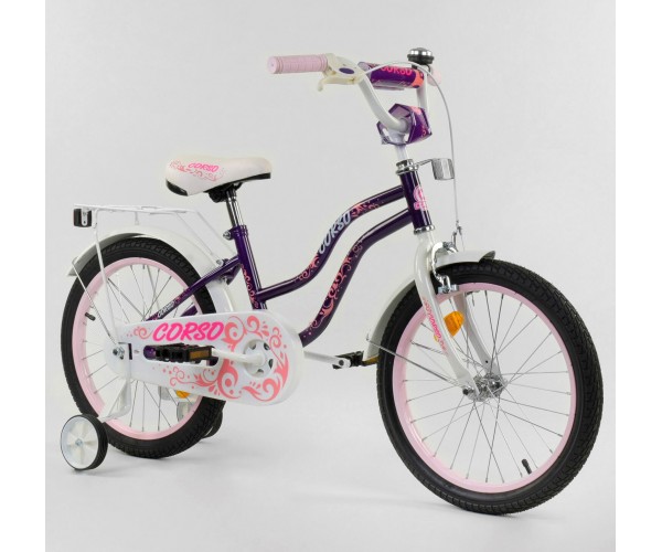 

Велосипед двухколесный CORSO 18 T-85234 18", Фиолетовый