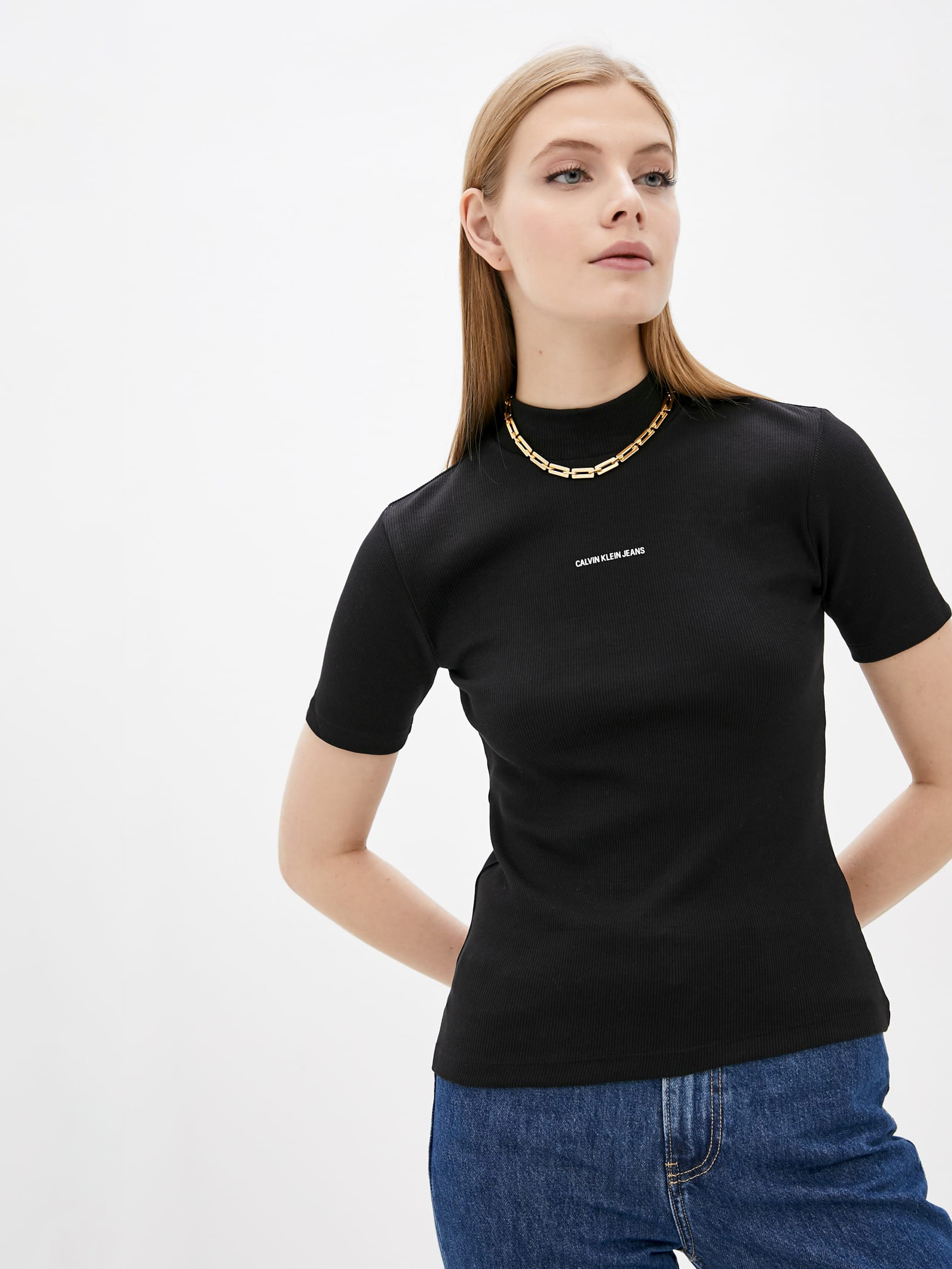 

Водолазка Calvin Klein Jeans Micro Branding Rib Baby Tee J20J216782-BEH  Pvh Black, Водолазка Calvin Klein Jeans Micro Branding Rib Baby Tee J20J216782-BEH S Pvh Black