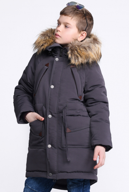 

Зимняя куртка для мальчика X-Woyz 27883 графит 1091 X-WOYZ 146 Графитовый 27880