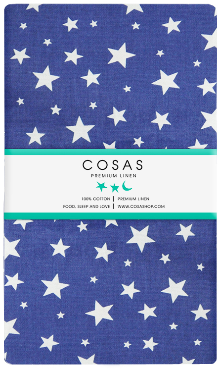 

Простынь Cosas Бязь Премиум Star Blue 155х240