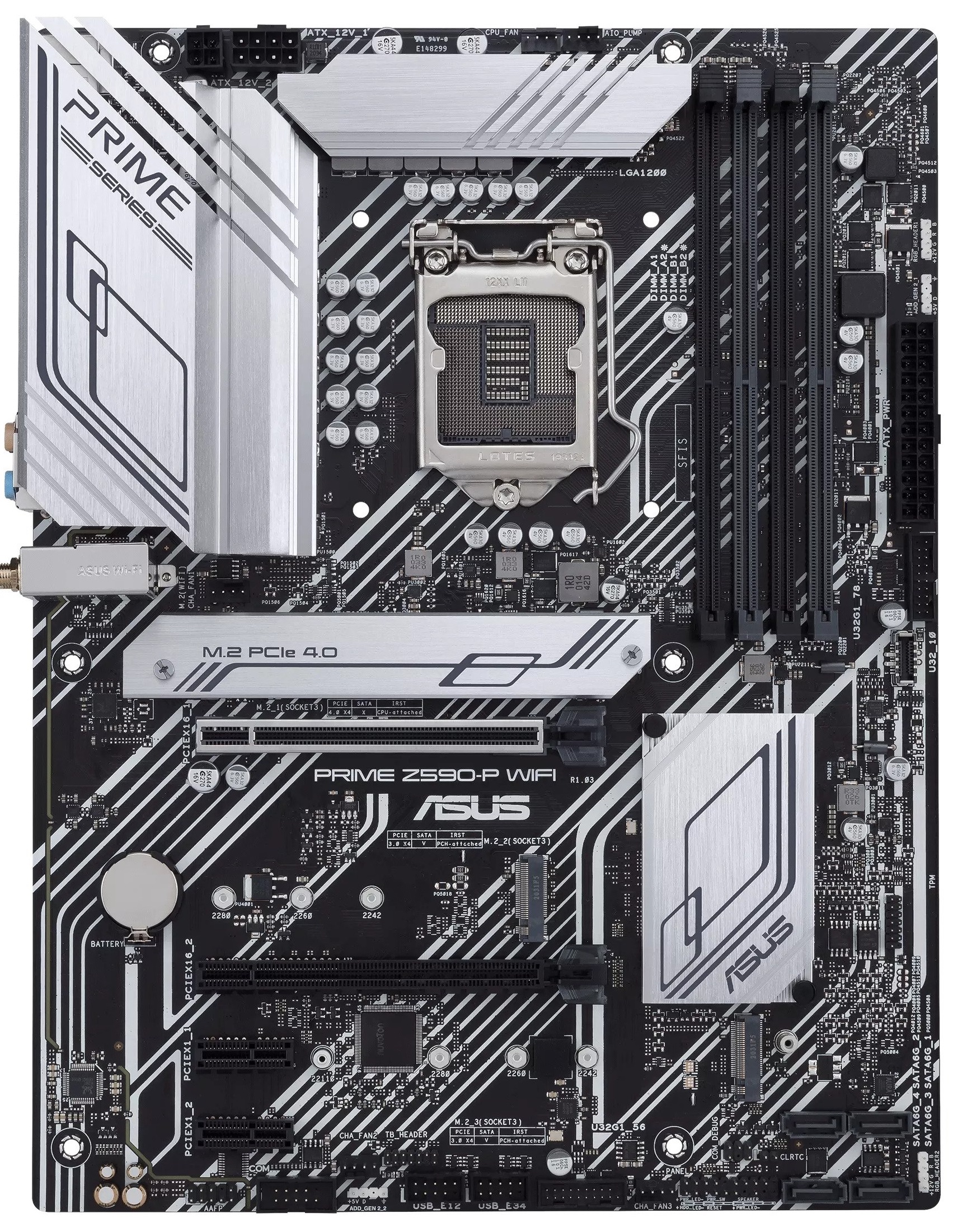 

Материнська плата Asus Prime Z590-P WiFi (s1200, Intel Z590) ATX (6702384)