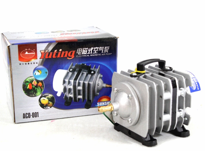 

Компрессор SunSun ACO-001 20 л/м 20W 220V аэратор для пруда УЗВ септика