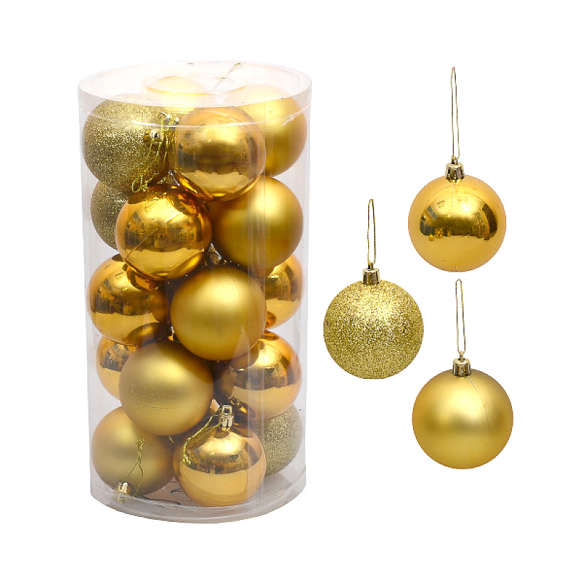 

Набор шариков 20 штук D5см (Золотой) LC8110(Gold)