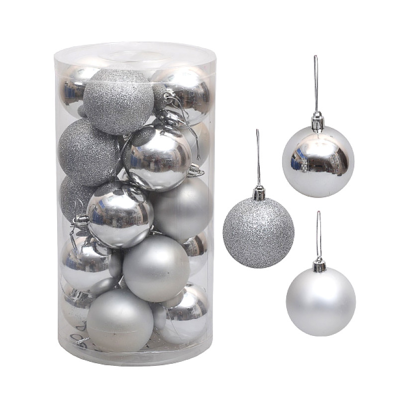 

Набор шариков 20 штук D5см (Серебристый) LC8110(Silver)