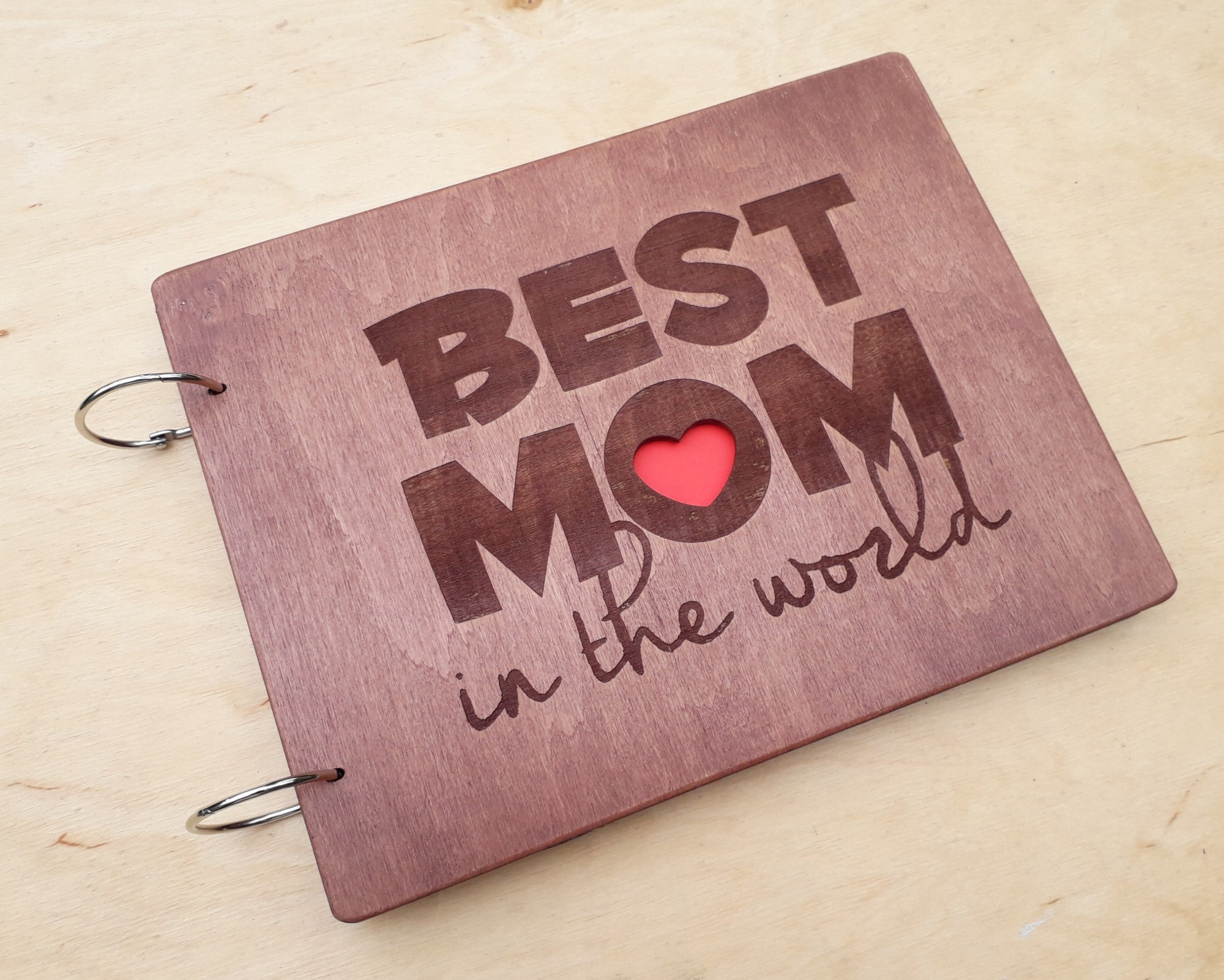 

Фотоальбом з дерева Best mom in the world