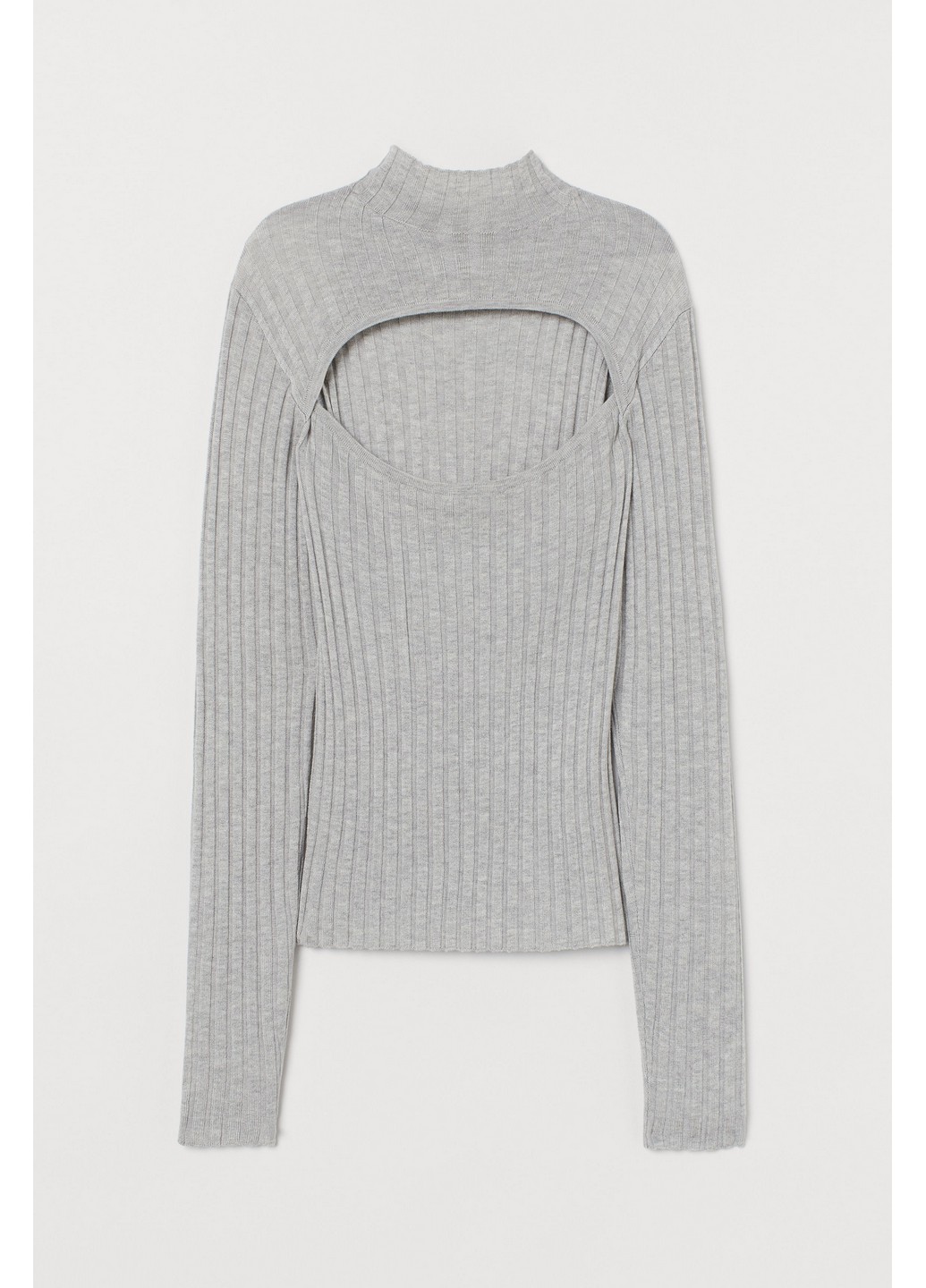 

Джемпер H&M  Серый 0765564_вырез, Джемпер H&M S Серый 0765564_вырез