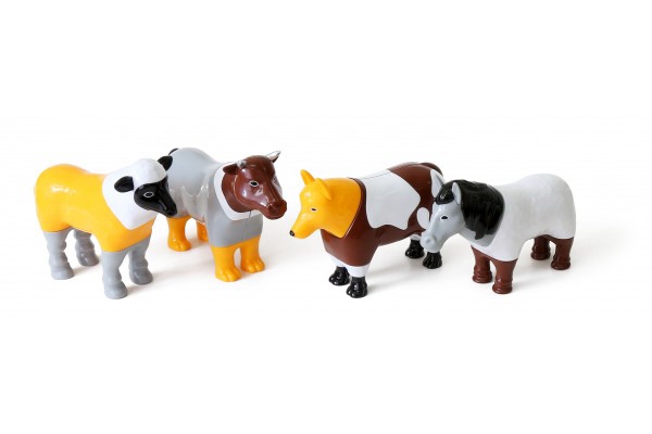 

Набор 3D пазлы детские магнитные POPULAR Playthings Mix or Match животные корова, лошадь, овца, собака