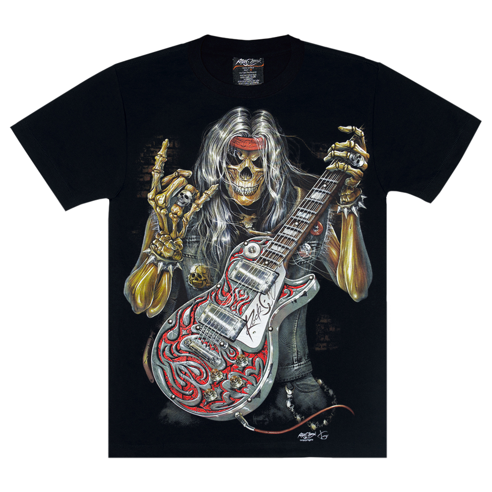 

Футболка Rock Chang Скелет с гитарой Les Paul (3D, светится в темноте) Черный, Размер, Футболка Rock Chang Скелет с гитарой Les Paul (3D, светится в темноте) Черный, Размер L
