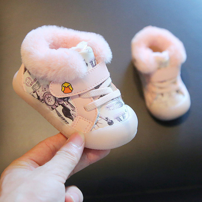 

Ботинки детские теплые с уткой Rase Duck 16 12см Розовый