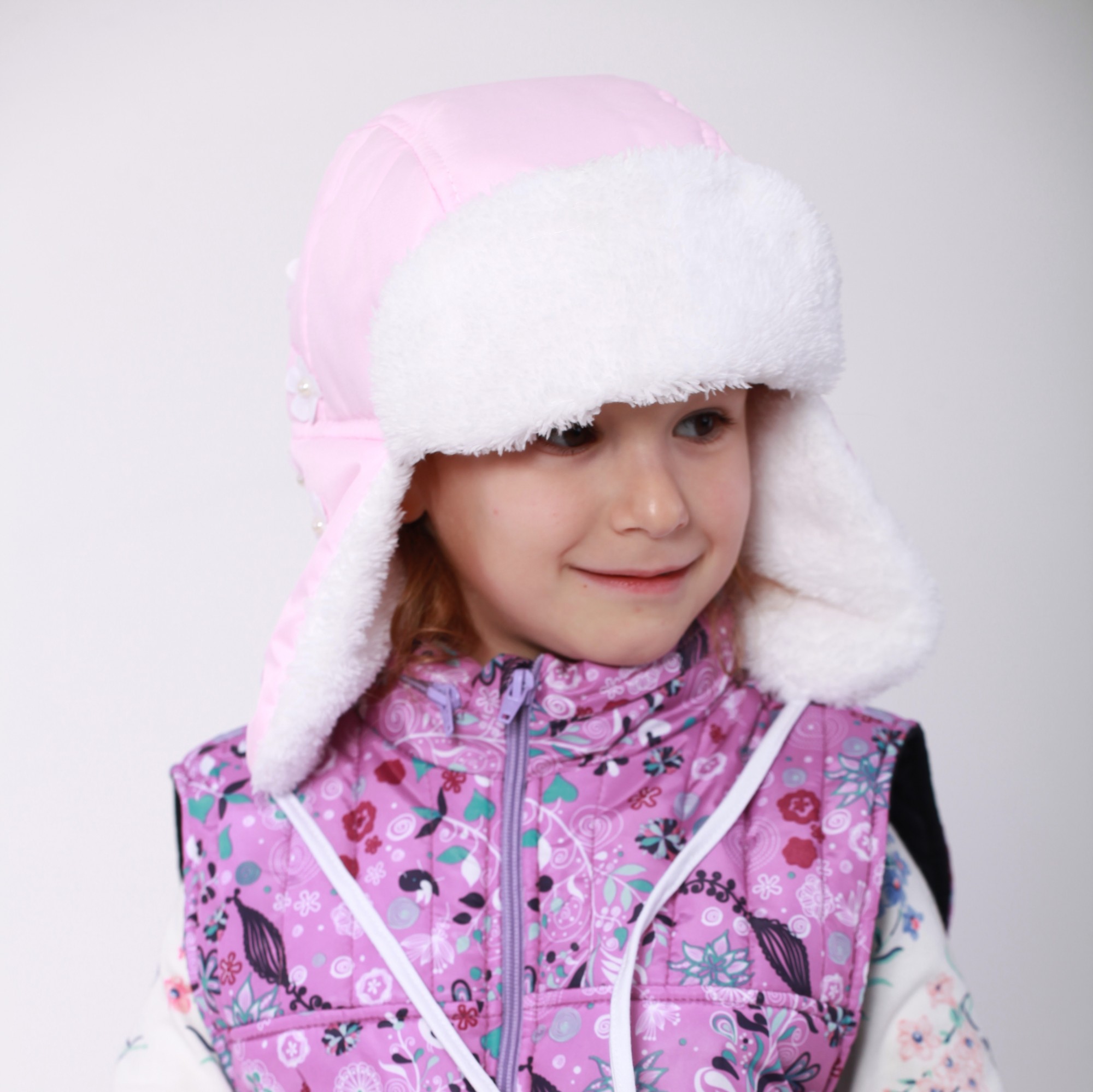 

Зимняя шапка GreTa Lux Ушанка 56 розовая