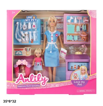 

Лялька Anlily 29см 99277 с аксессуарами. кор.35*6*32см