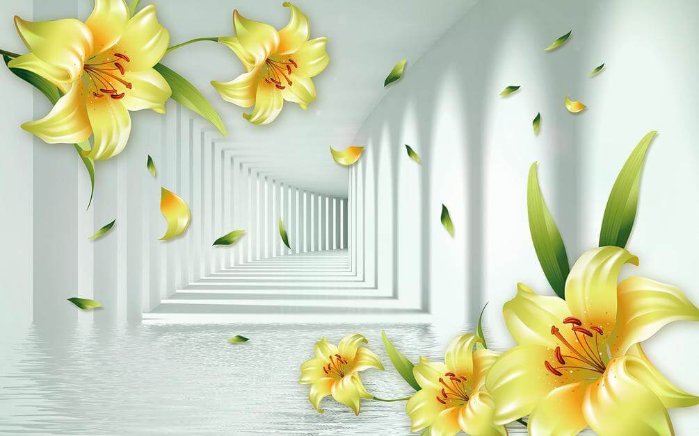

Фотообои Арт-Обои Лепестки лилий №36315 Декоративная штукатурка