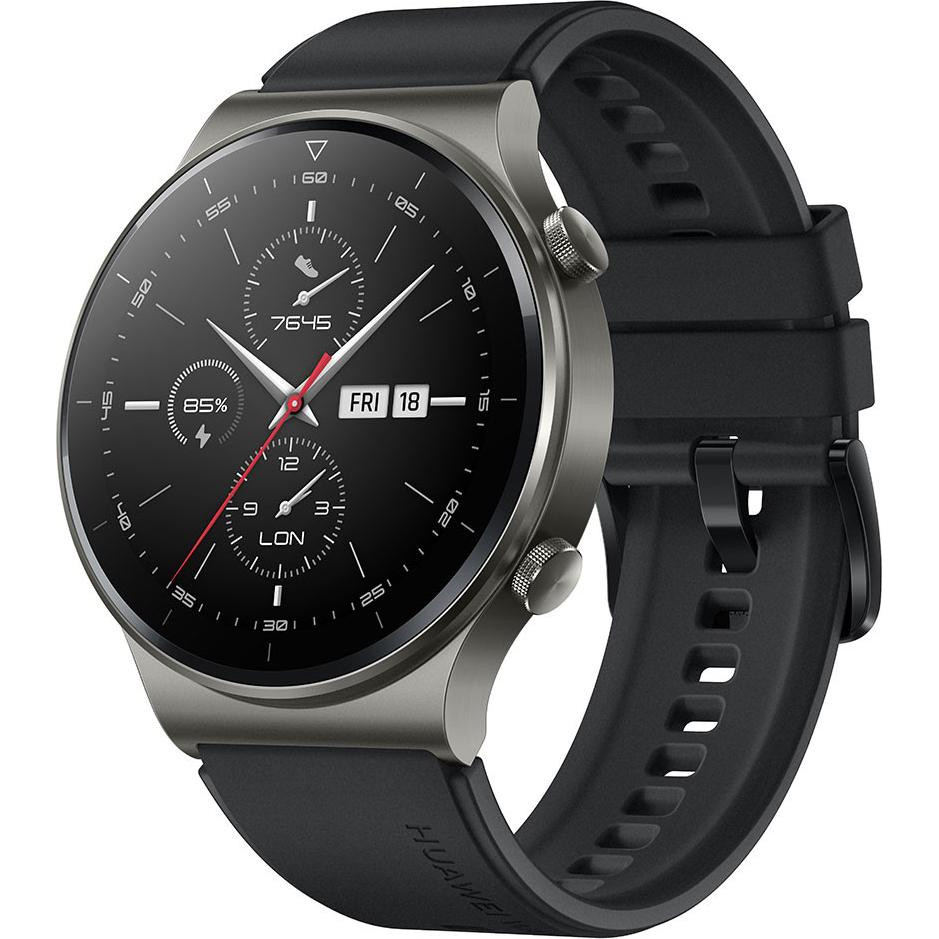腕時計(デジタル) HUAWEI GT2 PRO Night Black Смарт-часы Huawei Watch GT 2 Pro 46мм Night Black (VID-B19