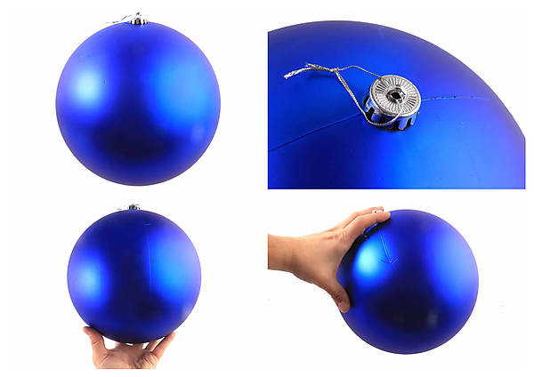 

Большой ёлочный шар матовый "BLUE" 25 см AToys (0980-25BL)