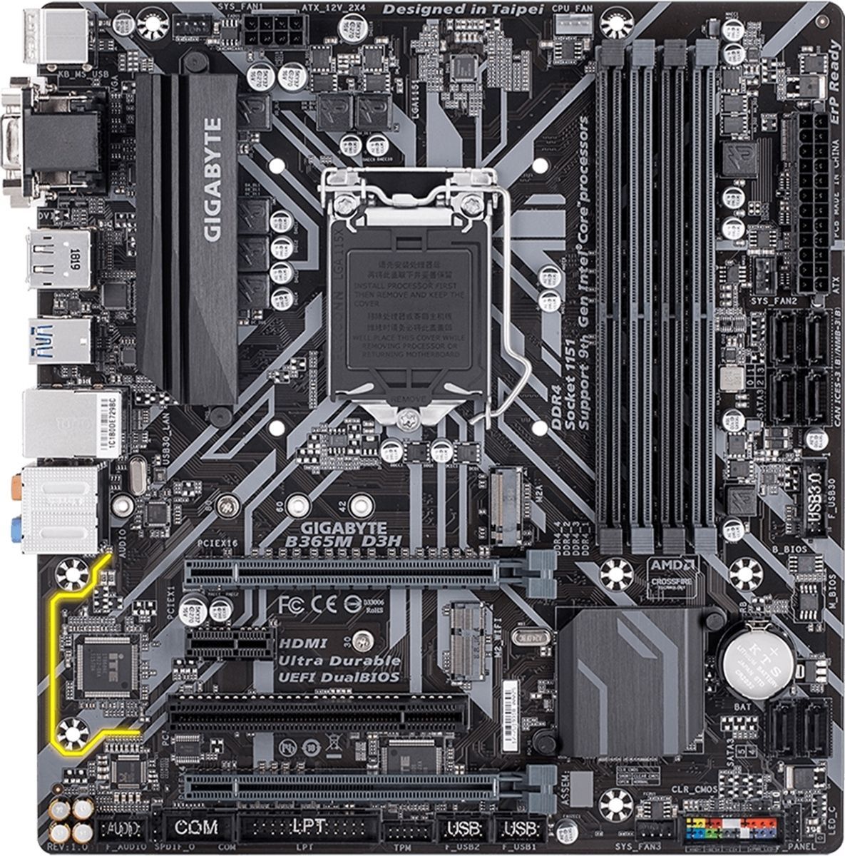 

Материнская плата GIGABYTE B365M D3H