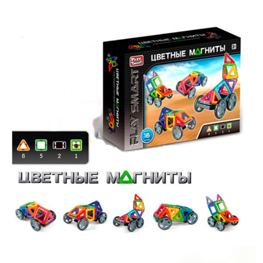 

Конструктор магнитный Play Smart 5 моделей (2426)