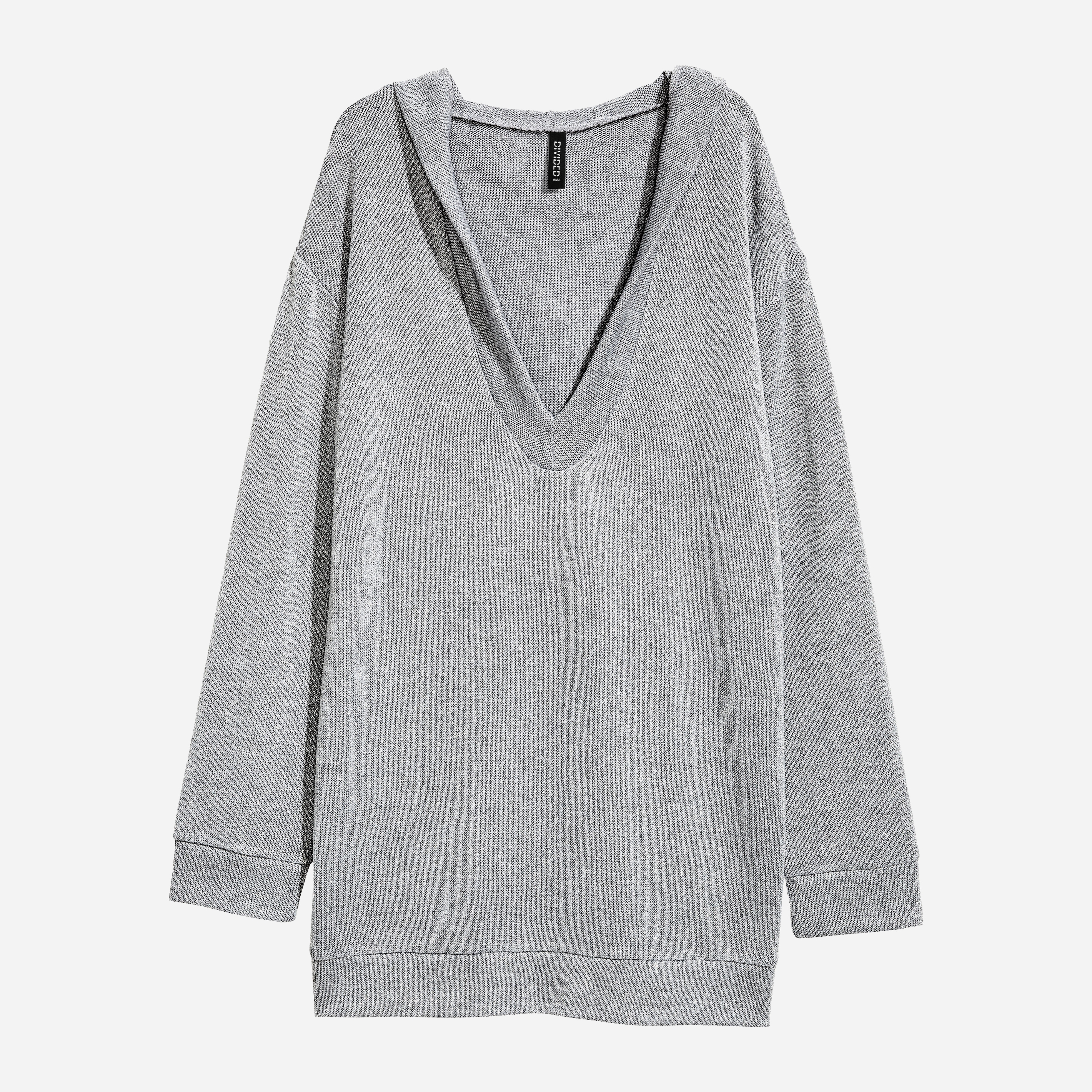 

Худи H&M XAZ071060JZVH XS Серое с серебристым