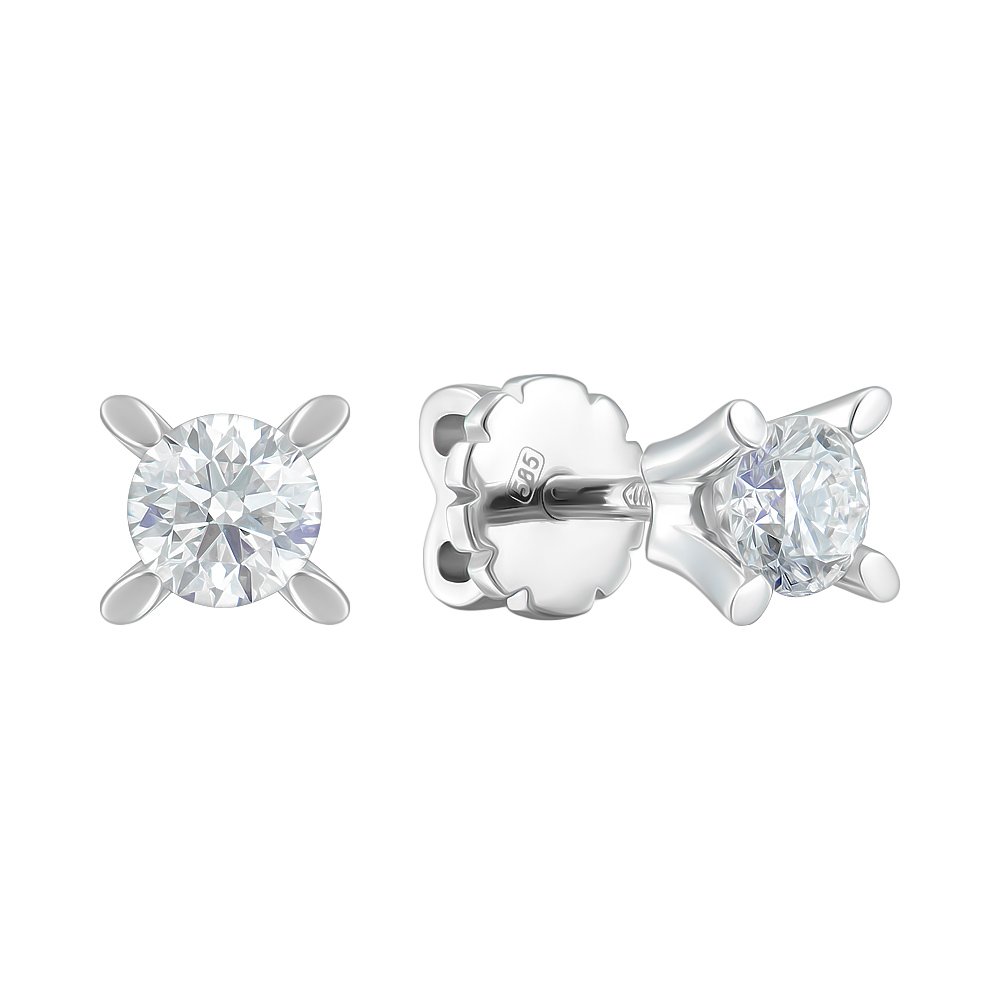 

Серьги из белого золота с бриллиантами 000151270