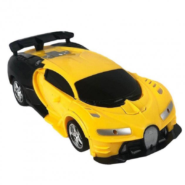 

Машинка-трансформер на радиоуправлении Bugatti ROBOT CAR Желтый (XD-14029)
