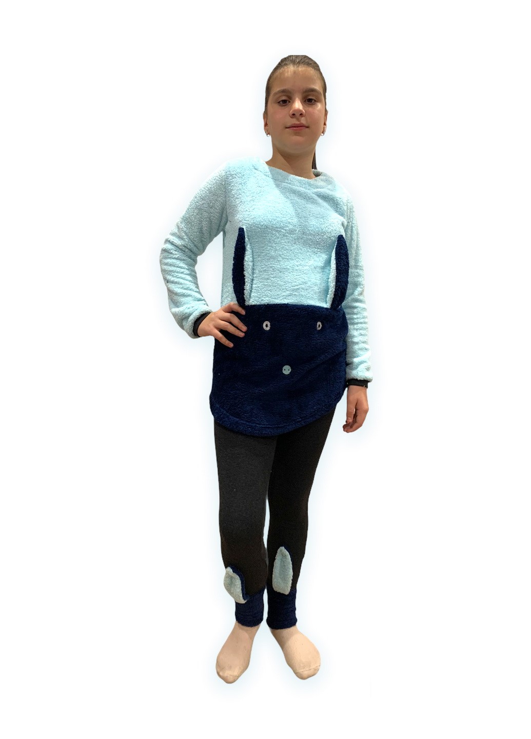 

Теплая женская пижама Stil MODA homewear  синий-голубой OM1-20002, Теплая женская пижама Stil MODA homewear M синий-голубой OM1-20002