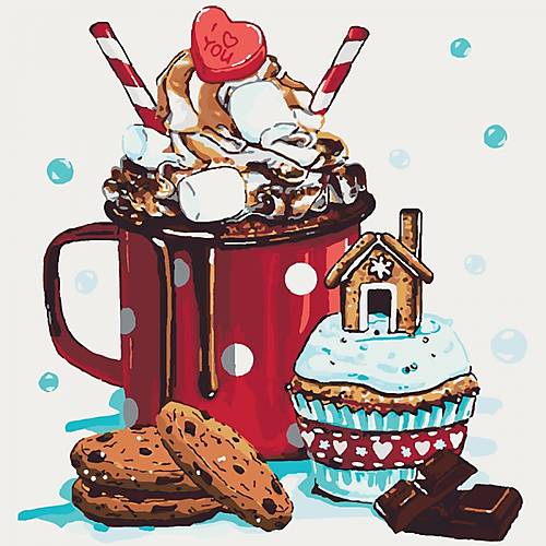 

Рисование по номерам "Вкус детства" 40*40см Идейка (КНО5532)