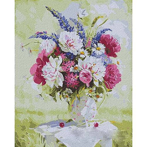 

Картина по номерам "Натюрморт с пионами и люпинами" ★★★★★ Идейка (KHO3187)