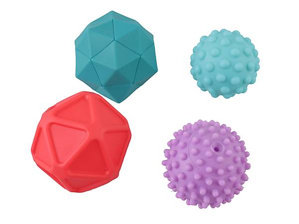 

Пищалка текстурные мячики 10 штук (HE0233) JIA YU TOY (HE0233)