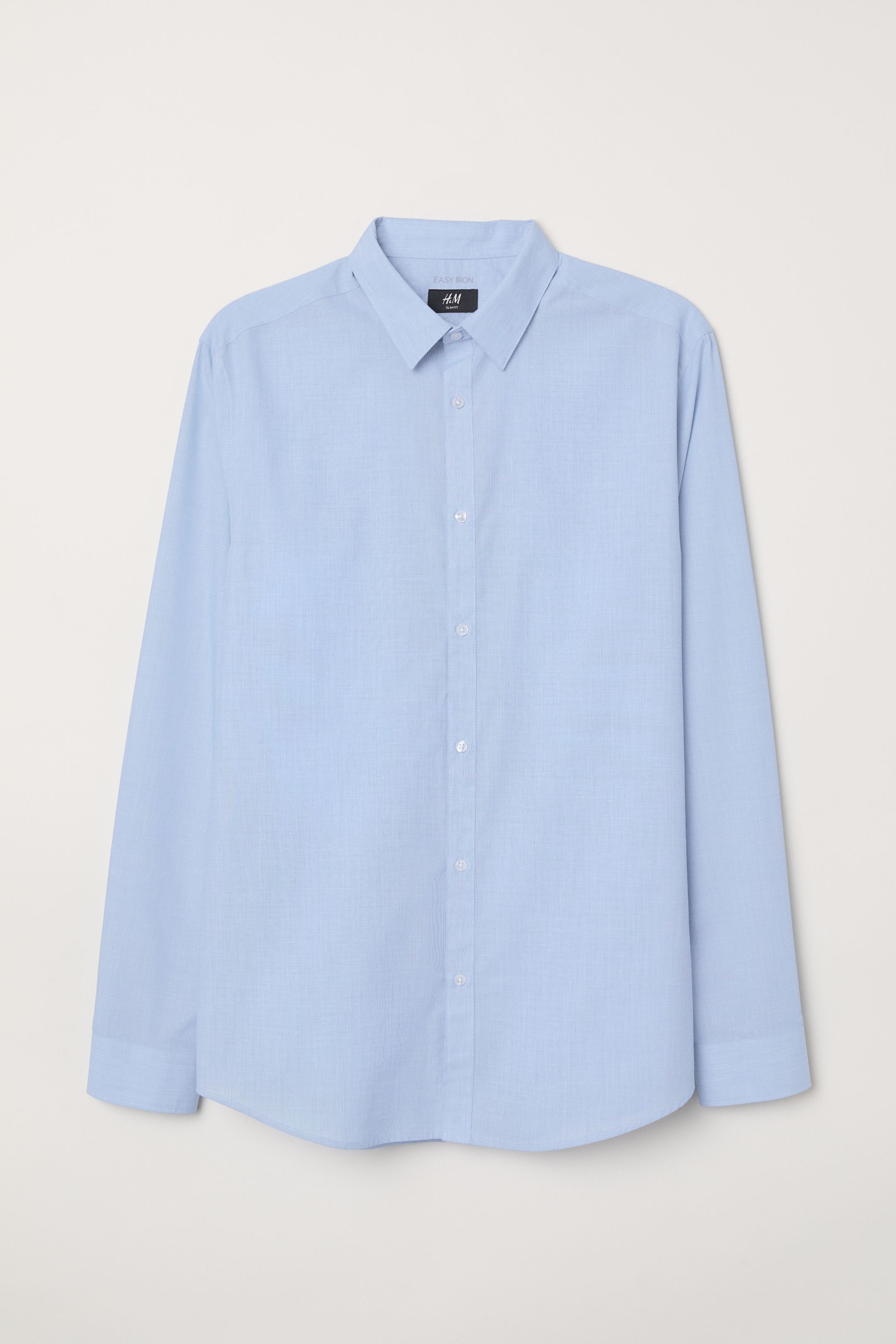 

Рубашка H&M M Голубой 0501616_голуб.