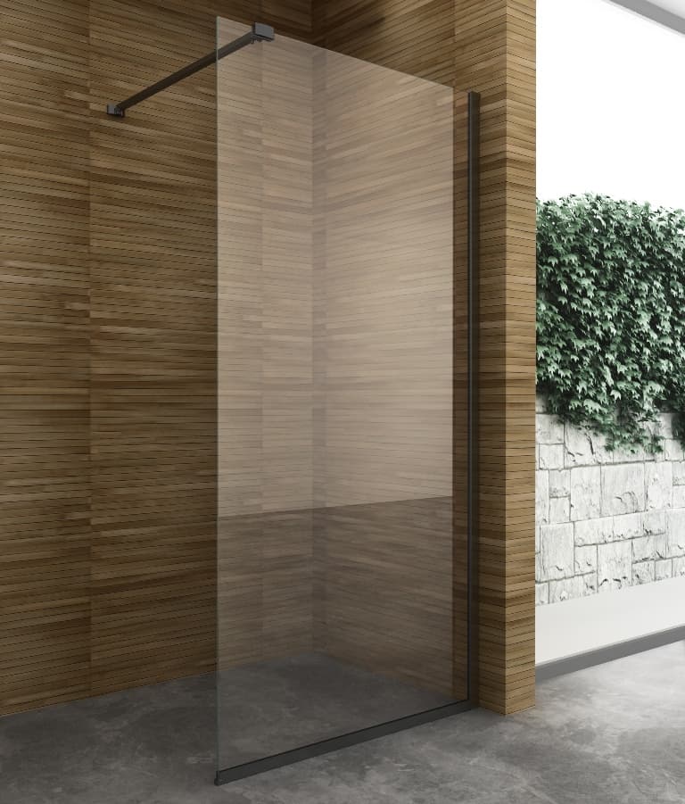

Перегородка для душа WALK-IN 90 см черная ДкВп.90-Tr Black