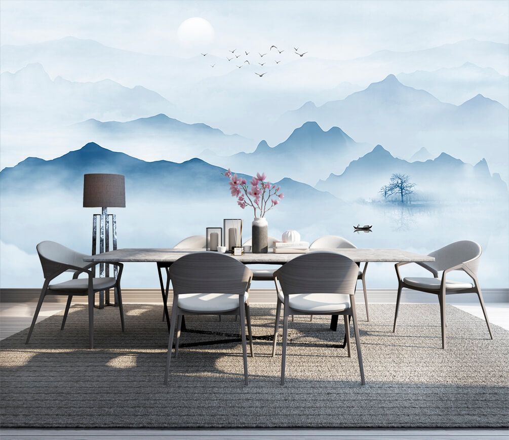 

Фотообои Арт-Обои Синие горы №dec_4459 Жаккард