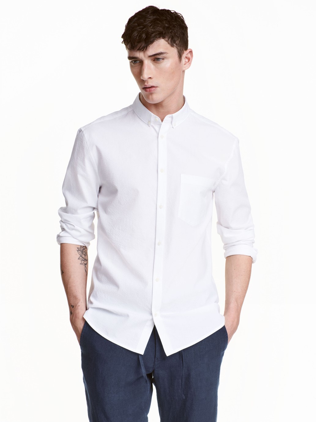 

Рубашка H&M 5842989 XL Белая