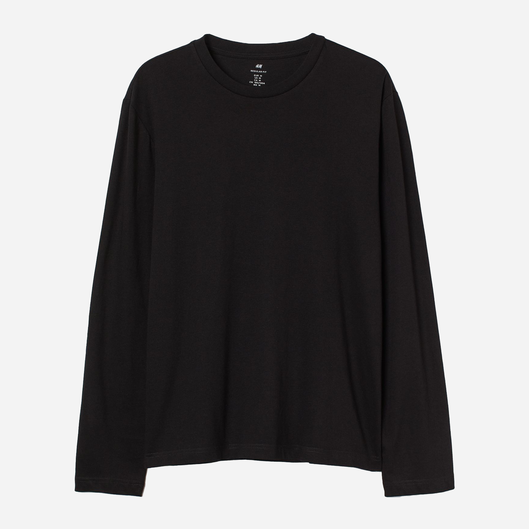 

Лонгслив H&M 5964003 M Черный