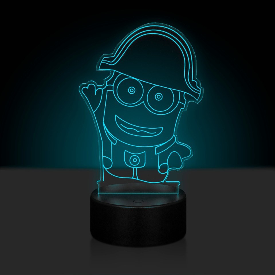 

3D светильник с пультом и аккумулятором 3D Lamp Миньон (LP-17958)