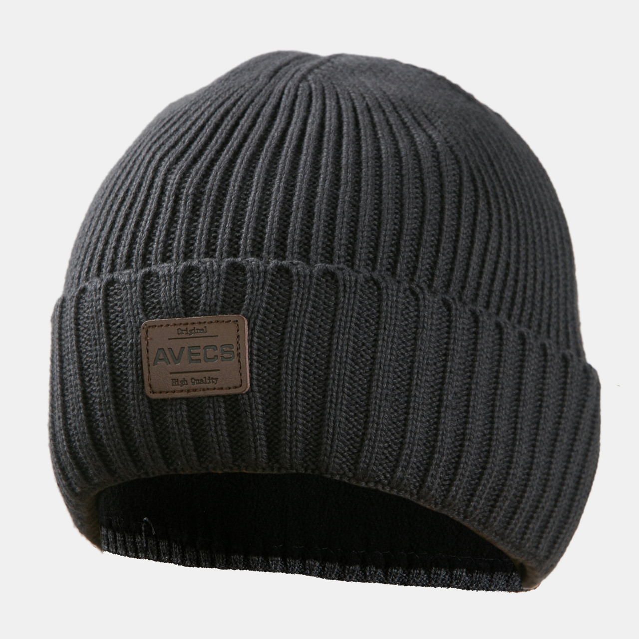 

Шапка мужская Avecs AV-70365 Dark Brown