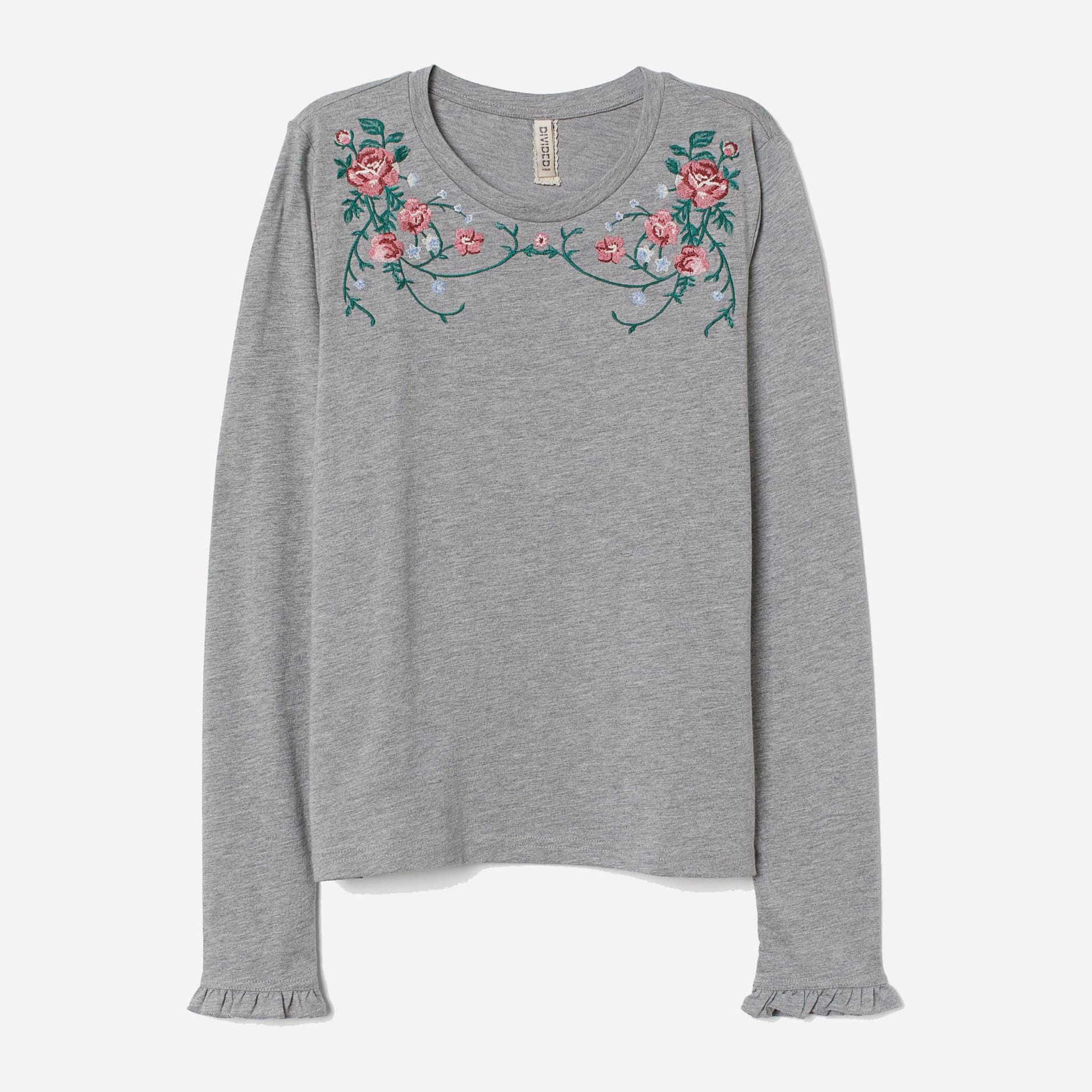 

Лонгслив H&M 1311-695449  Серый, Лонгслив H&M 1311-695449 S Серый