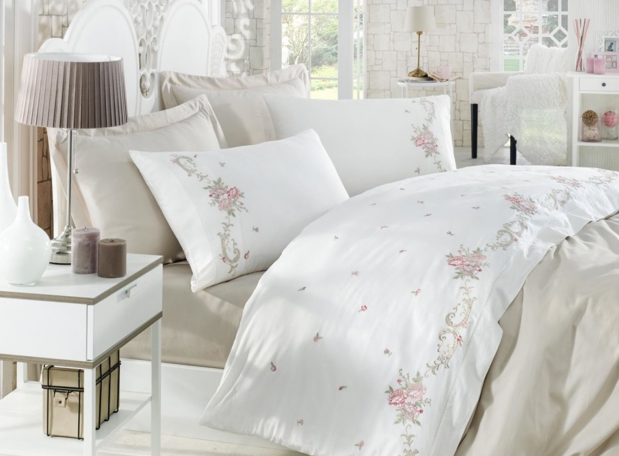 

Комплект постельного белья Dantela Vita Cатин Rosenna 200х220 (svt-2000022295048)