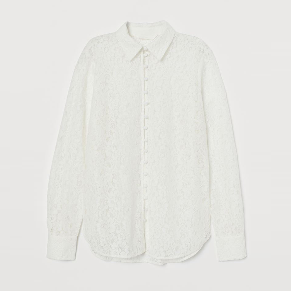 

Рубашка H&M 0790450-0  Белая, Рубашка H&M 0790450-0 42 Белая