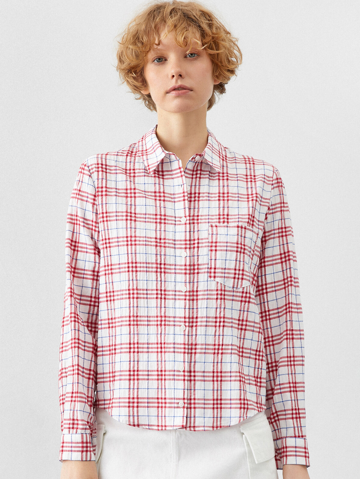 

Рубашка Koton 9YAL68102IW-01P  Red Check, Рубашка Koton 9YAL68102IW-01P 36 Red Check