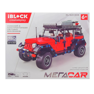 

Конструктор IBLOCK Джип Вранглер красный (PL-921-308) (10-568830)