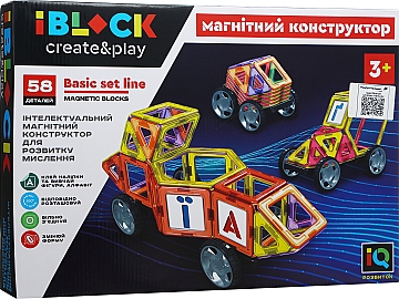 

Игрушка-конструктор магнитный, 32х45х8 см - Iblock (20-959559)