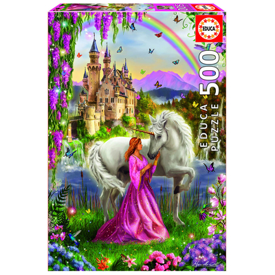 

Пазл Educa Фея и единорог 500 деталей (17985) (10-565389)