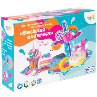 

Набор для лепки Genio Kids Легкий пластилин Веселая выпечка (TA1717) (10-566752)