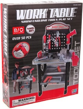 

Набор игрушечных инструментов "Work Table", 50 деталей - Shantou (20-436049)