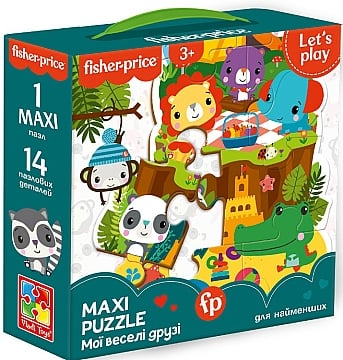 

Пазлы "Макс пазлы. Мои веселые друзья" (укр) - Fisher-Price (20-1029616)