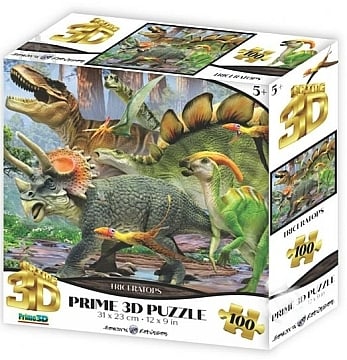 

3D Пазл "Динозавры", 100 эл. - Prime 3D (20-1039958)