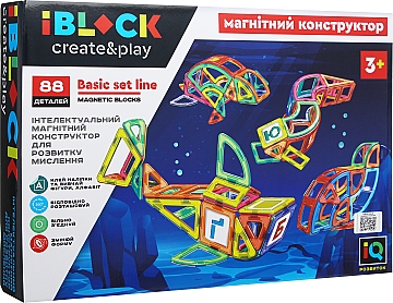 

Игрушка-конструктор магнитный, 45х32х8 см - Iblock (20-959571)