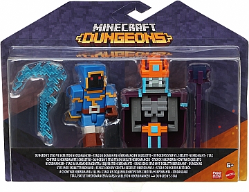 

Набор из 2 фигурок персонажей серии "Dungeons", Stax vs skeleton necromancer - Minecraft Mattel (20-1015221)
