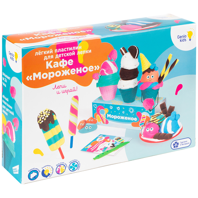 

Набор для лепки Genio Kids Легкий пластилин Кафе Мороженое (TA1716) (10-566751)