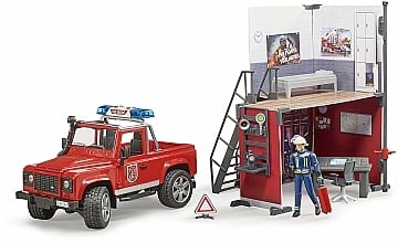 

Игрушечный набор пожарная станция с Land Rover Defender - Bruder (20-1041924)
